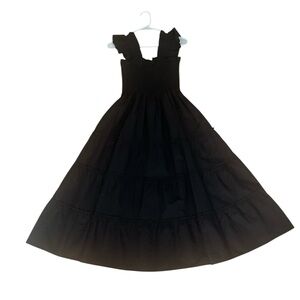 Hill House Black with Black dots Ellie Nap Dress Size XSmall